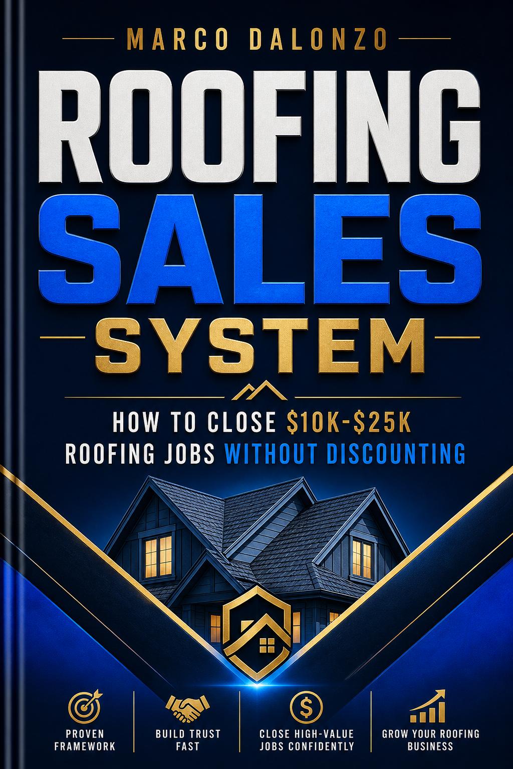 Roofing Sales System™ book cover by Marco Dalonzo